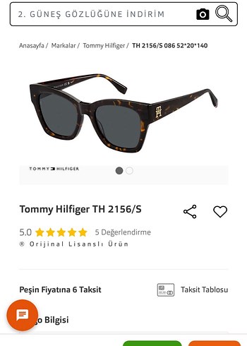 TOMMY HİLFİGER LEOPAR Kadın Güneş Gözlüğü - Görsel 3