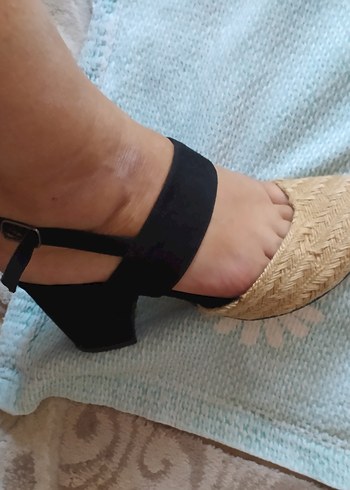 37 Beden Bej hasır Bohem Stiletto Topuklu Ayakkabı