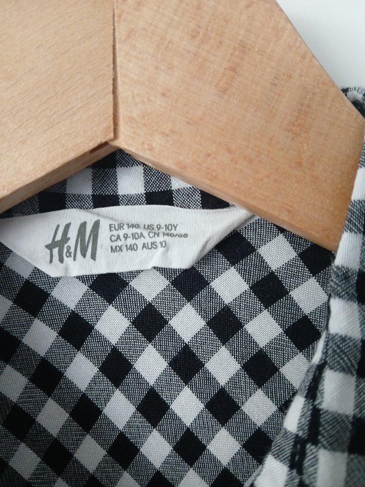 Gri Kareli Düğmeli Bağlamalı Kolsuz Gömlek - Görsel 2