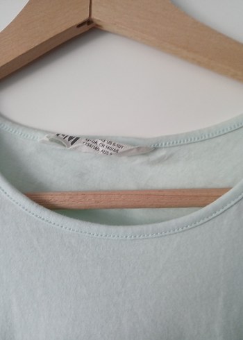 Kolsuz Turkuaz Baskılı Kız Tişörtü - Görsel 2