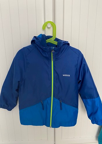 Decathlon Erkek Çocuk Mavi Kapüşonlu Yağmurluk/Mont