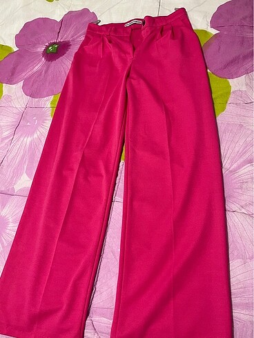 Pembe kumaş pantolon