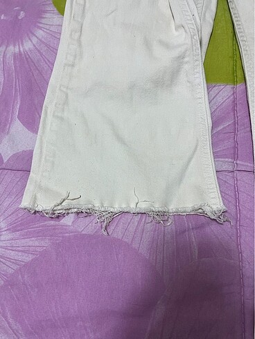 27 Beden Krem rengi kot pantolon