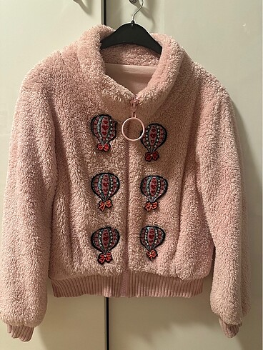 Pembe Tasarım Sweatshirt