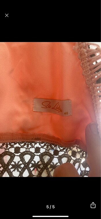 Pudra rengi 3 boyutlu abiye - Görsel 4