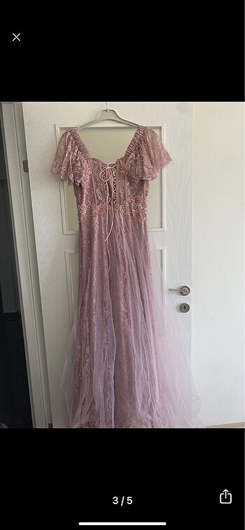 Abiye arkası ipli - Görsel 3