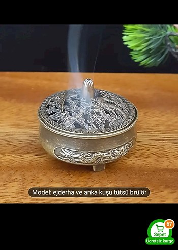 Beden Antik Çin Motifli Tütsülük