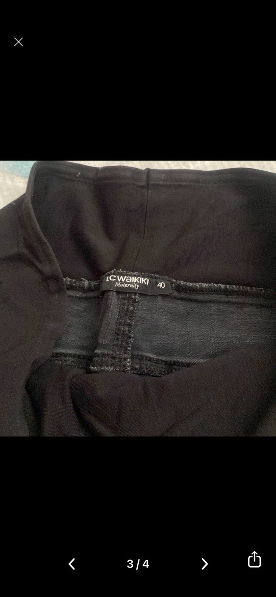 Siyah Hamile Kot Pantolon - Görsel 2