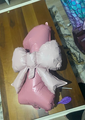 Pastel Renkli Deniz Kızı Balon Süsleme - Görsel 12