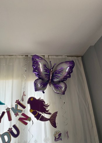 Pastel Renkli Deniz Kızı Balon Süsleme - Görsel 6