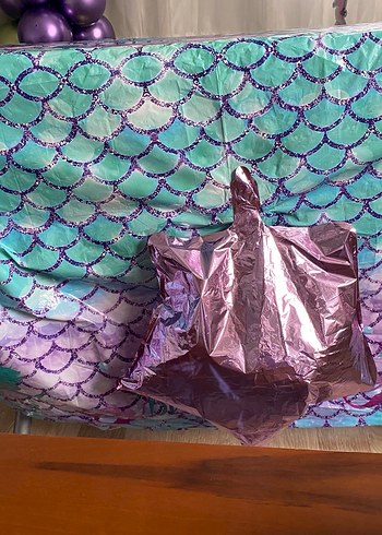 Pastel Renkli Deniz Kızı Balon Süsleme - Görsel 3