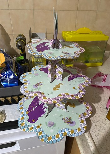 Pastel Renkli Deniz Kızı Balon Süsleme - Görsel 10