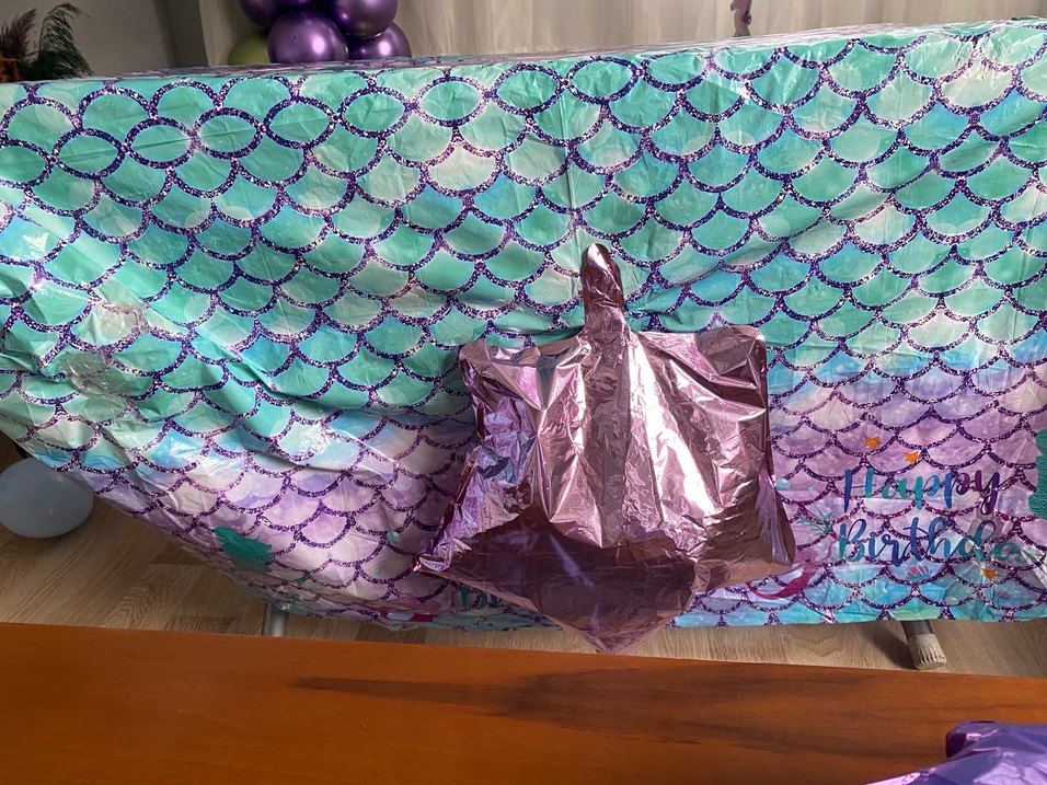 Pastel Renkli Deniz Kızı Balon Süsleme - Görsel 3
