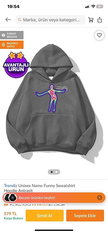 Kapüşonlu sweatshirt