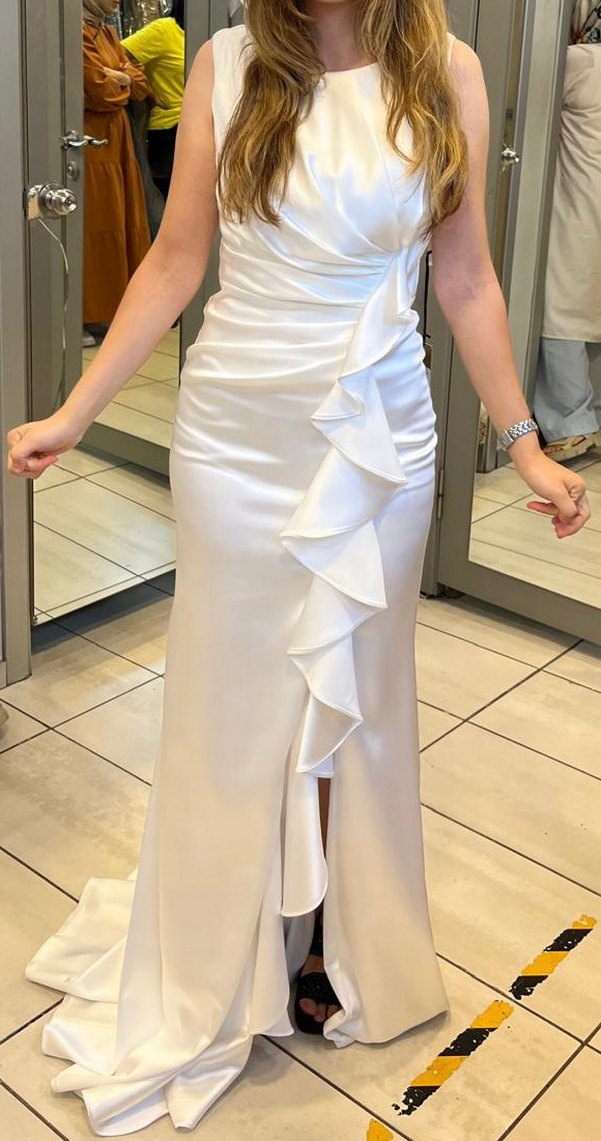 Beyaz Straplez Denizkızı Gelinlik Nikah - Görsel 2