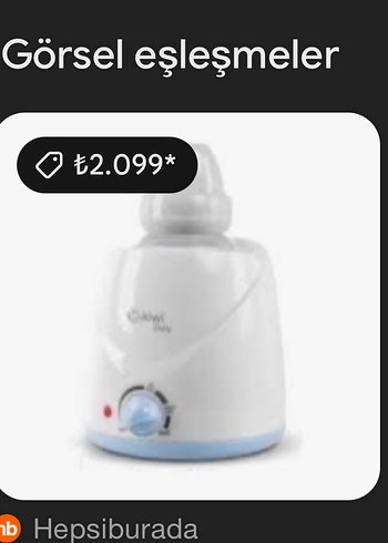 Kiwi Baby Biberon Isıtıcı - Beyaz Gri - Görsel 2