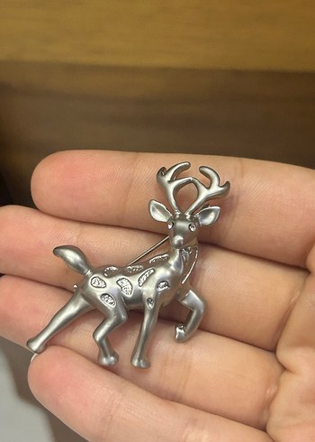 ANTİKA Geyik BROŞ - Görsel 2