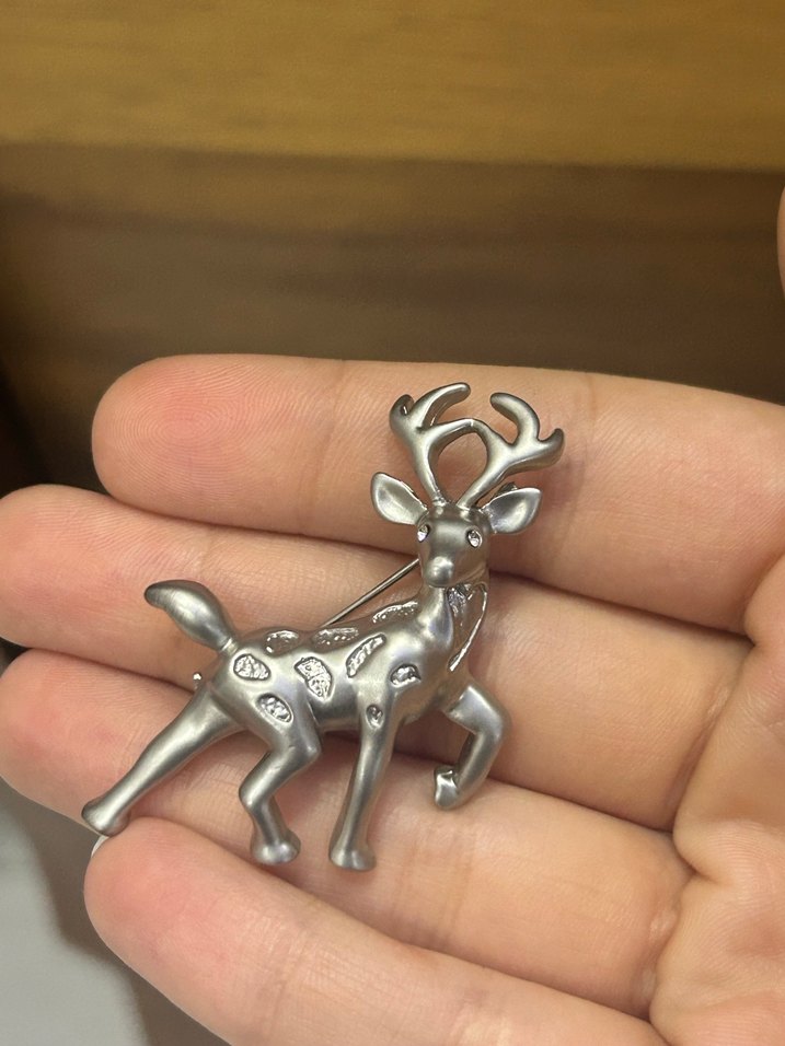 ANTİKA Geyik BROŞ - Görsel 2