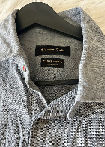 Erkek Gri Keten Uzun Kollu Gömlek - Görsel 3