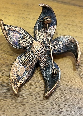 MİNELİ ÇİÇEK DESENLİ Broş - Görsel 3