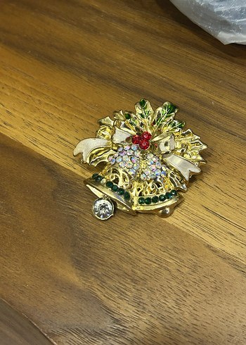 MİNELİ Payetli Vintage Broş - Görsel 2