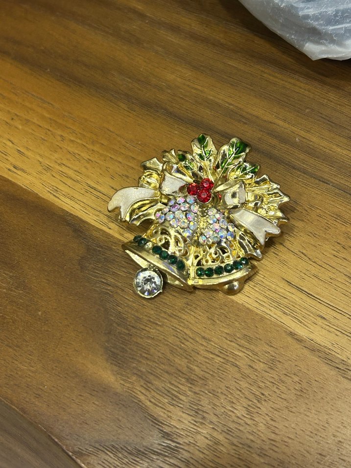 MİNELİ Payetli Vintage Broş - Görsel 2