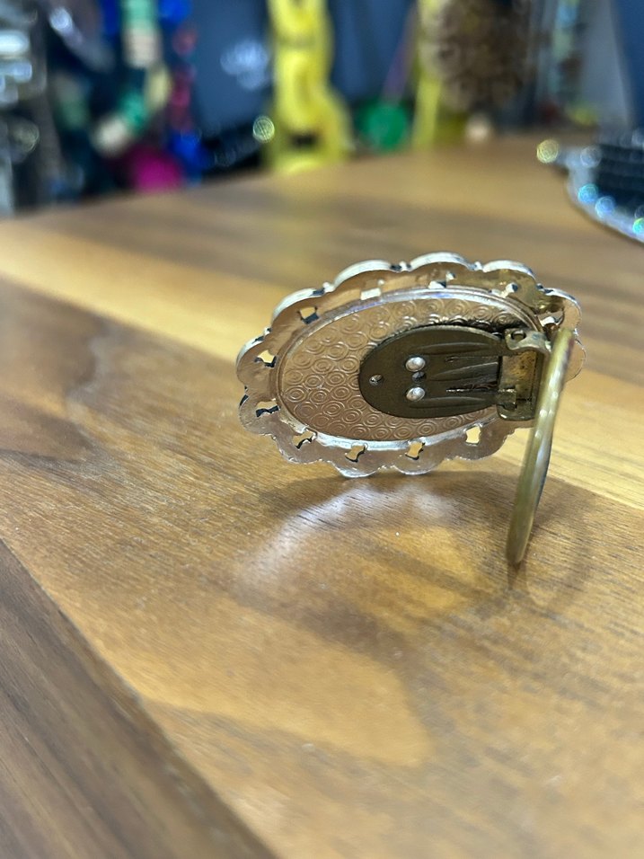 Çiçek Motifli ANTİKA Broş - Görsel 4