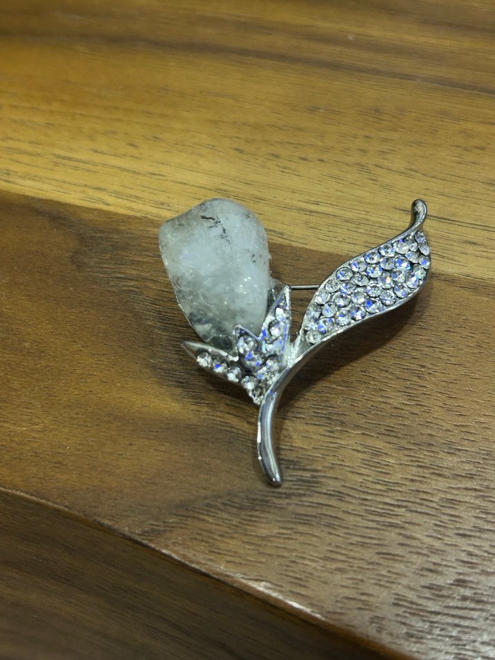 AYTAŞI BROŞ - Beyaz - Görsel 2