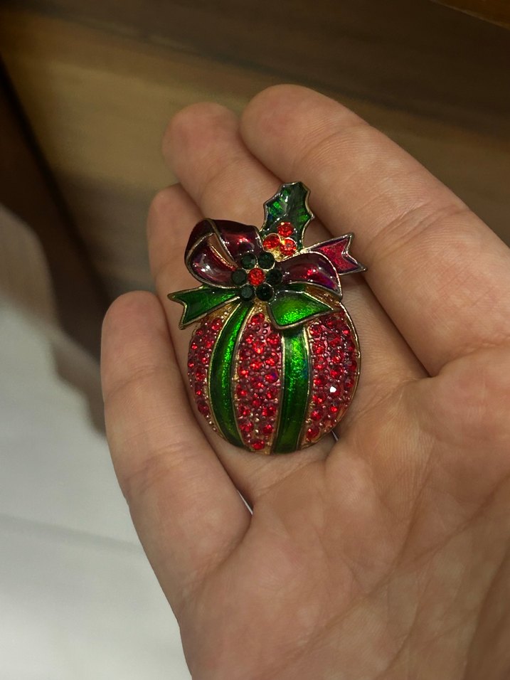 MİNELİ Renkli Nakışlı Fiyonk Broş - Görsel 4