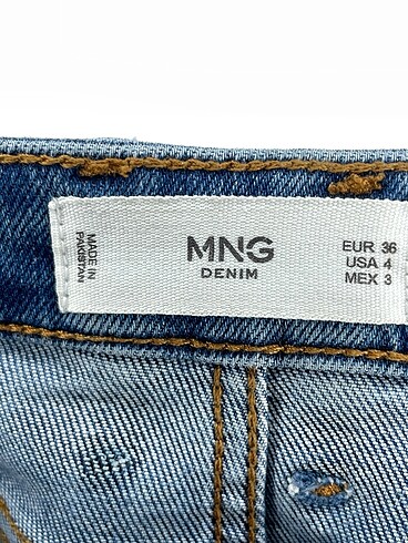 36 Beden mavi Renk Mango Jean / Kot %70 İndirimli.