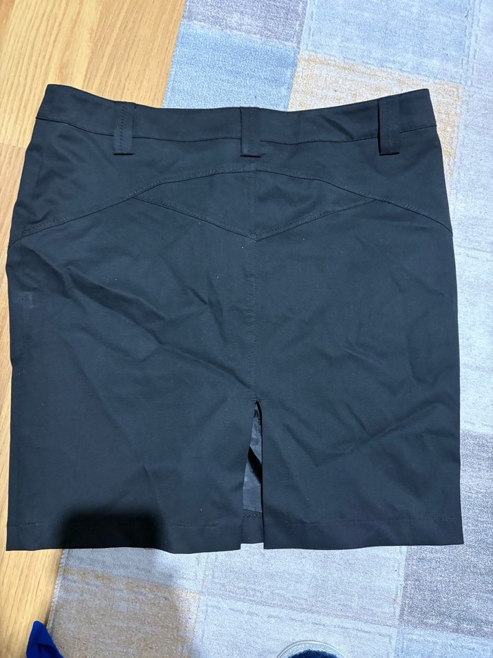 Siyah Mini Kadın Ofis Eteği - Görsel 2