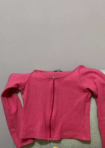 crop fermuarlı sweet - Görsel 3