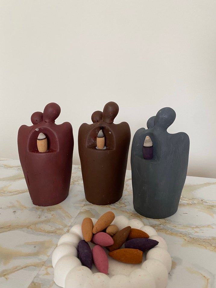 Sarılan sevgili tütsülük - Görsel 2