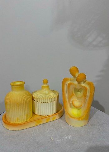 Sarı Dekoratif Biblo Seti - Görsel 4