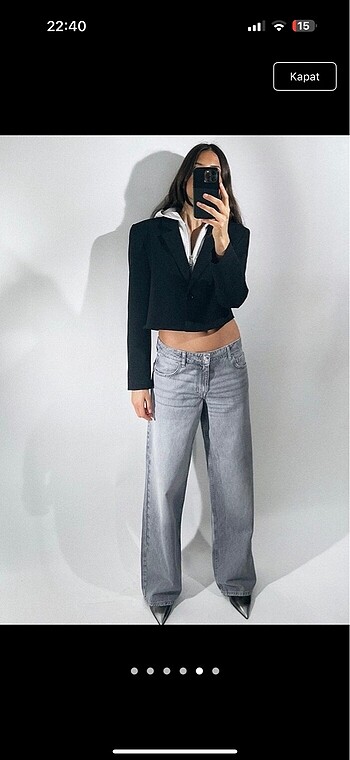 Zara blazer kapşonlu - Görsel 3