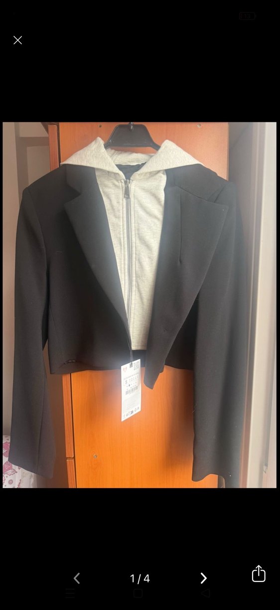 Zara blazer kapşonlu - Görsel 5