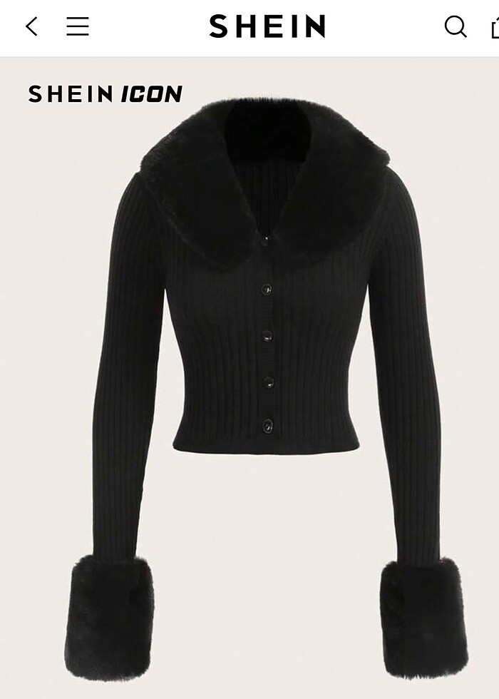 Kürklü hırka - Görsel 2