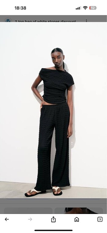 Zara dokulu pantolon