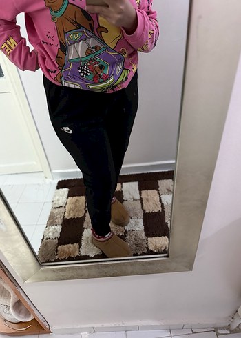 Siyah Rahat Kesim Eşofman Altı - Görsel 5