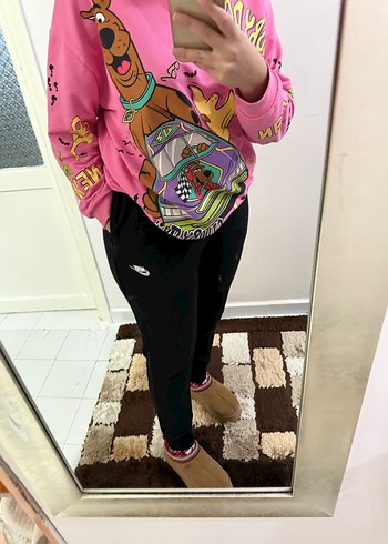 Siyah Rahat Kesim Eşofman Altı - Görsel 8