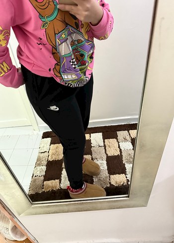 Siyah Rahat Kesim Eşofman Altı - Görsel 6