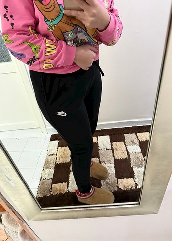 Siyah Rahat Kesim Eşofman Altı - Görsel 7