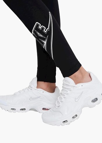 Nike Siyah Baskılı  Tayt - Görsel 2