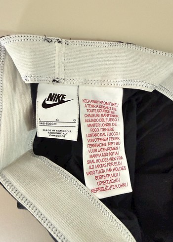 Nike Siyah Baskılı  Tayt - Görsel 7