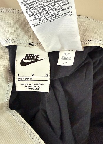 Nike Siyah Baskılı  Tayt - Görsel 6