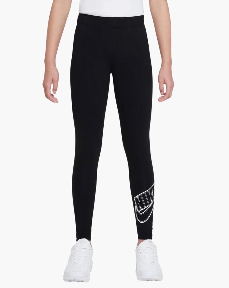 Nike Siyah Baskılı  Tayt - Görsel 3