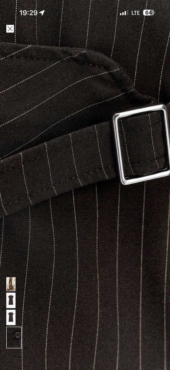 Kemer Detaylı Çizgili Kadın  Elbise - Görsel 5