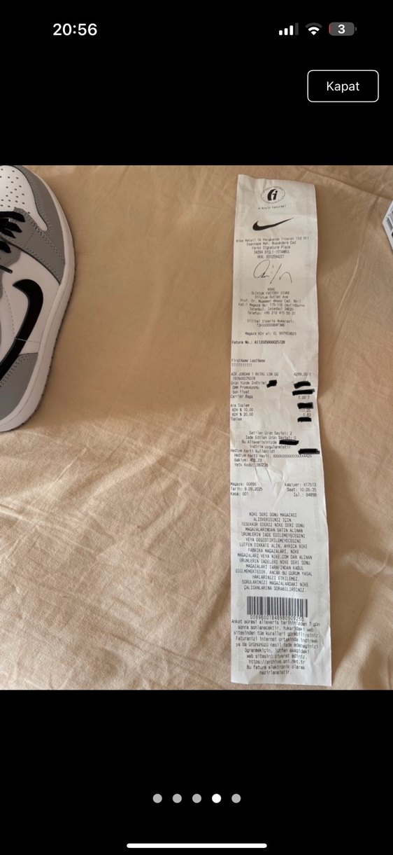 Nike Air Jordan 1 Retro Low Gri Sneakers - Görsel 2