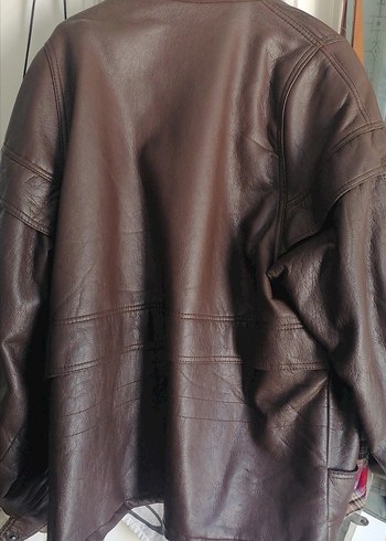 l Beden Oversize deri ceket