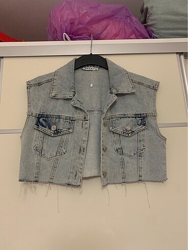 Crop kot ceket